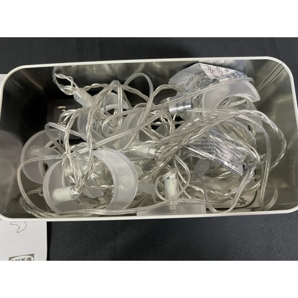 NEW Ikea GOKVÄLLÅ LED 24 Moon String Lights Indoor Outdoor Warm White 005.420.45